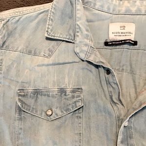 Scotch & Soda denim western shirt